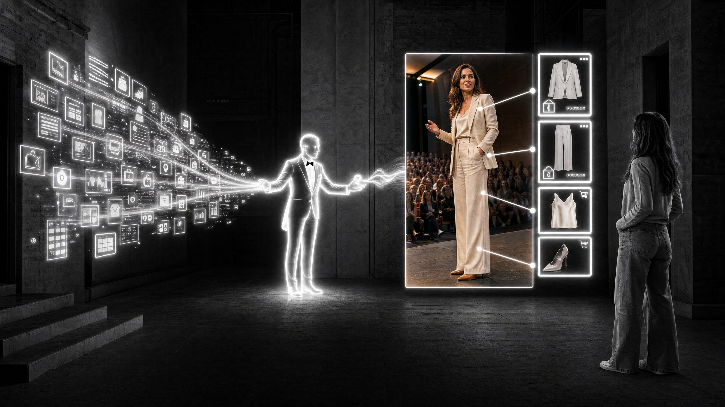 An AI agent renders a brand's products into a customer's own photo in real time.